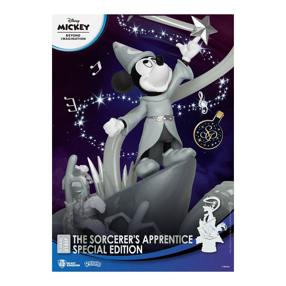 D-STAGE DISNEY MICKEY SORCERER APPRENTICE STATUA FIGURE DIORAMA BEAST KINGDOM
