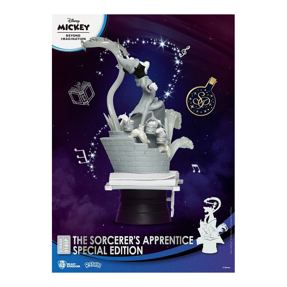 D-STAGE DISNEY MICKEY SORCERER APPRENTICE STATUA FIGURE DIORAMA BEAST KINGDOM