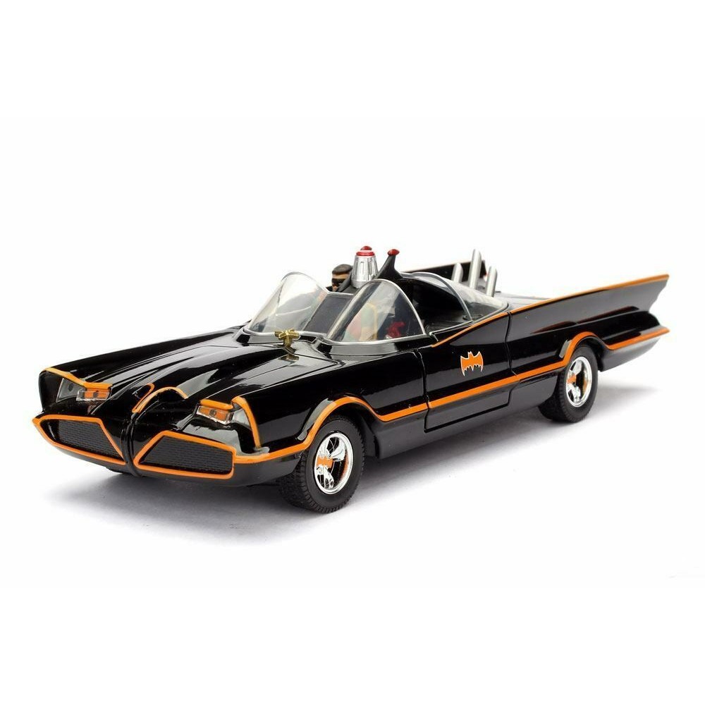 CLASSIC TV SERIES BATMOBILE AND BATMAN 1966 MODEL KIT FIGURE JADA TOYS