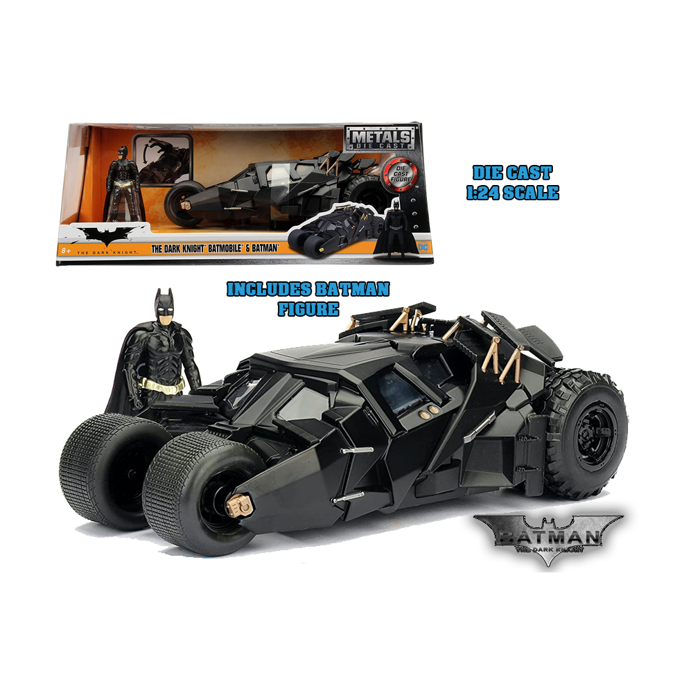 BATMAN THE DARK KNIGHT TRILOGY BATMOBILE DIE CAST 1/24 MODEL JADA TOYS