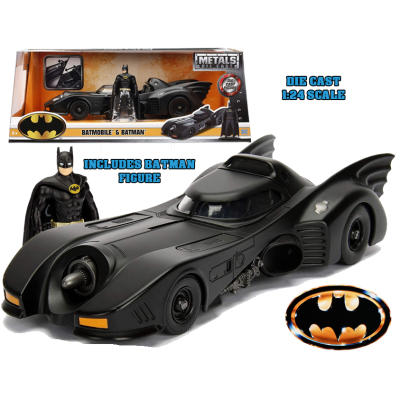 BATMAN THE MOVIE 1989 BATMOBILE DIE CAST 1/24 MODEL JADA TOYS