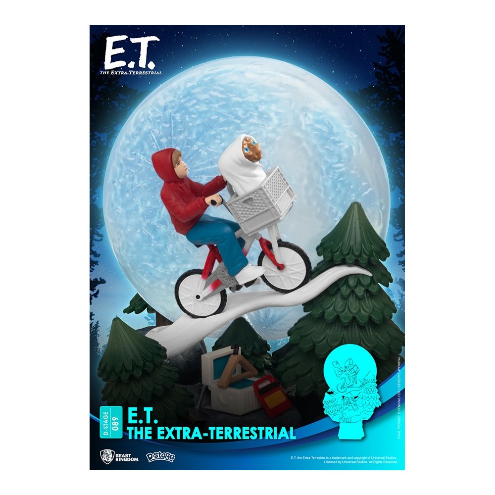 BEAST KINGDOM D-STAGE E.T. THE EXTRA-TERRESTRIAL STATUE FIGURE DIORAMA