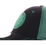 CAPPELLO BASEBALL CAP MARVEL HULK FIST BLACK GREEN