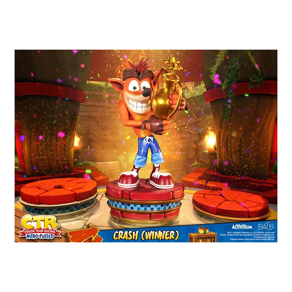 FIRST4FIGURES CTR CRASH TEAM RACING CRASH BANDICOOT WINNER STATUE FIGURE