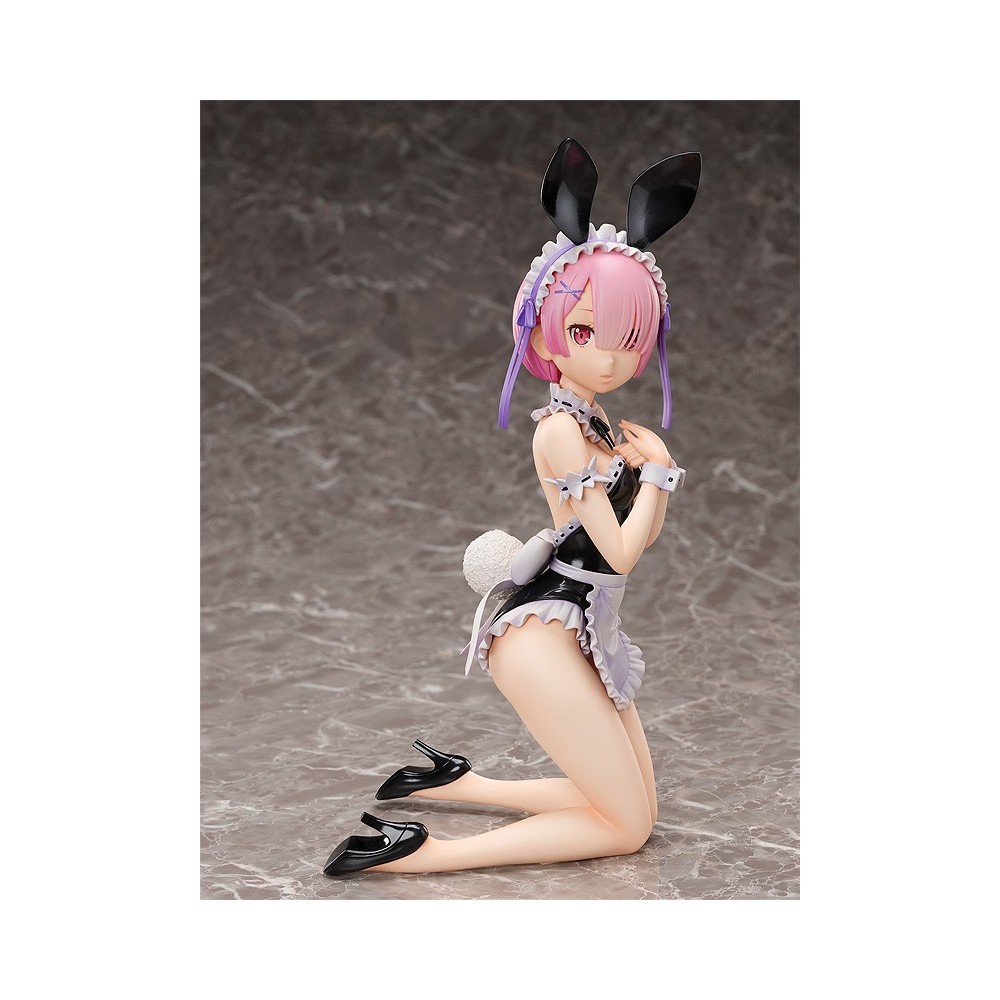 FREEING RE:ZERO RAM BARE LEG BUNNY STATUA 1/4 PINK HAIR FIGURE