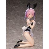 FREEING RE:ZERO RAM BARE LEG BUNNY STATUA 1/4 PINK HAIR FIGURE