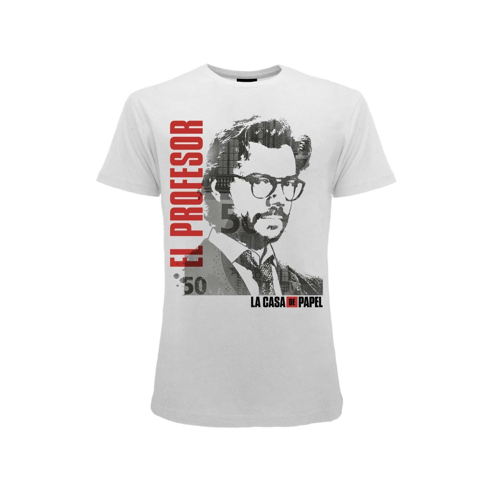 MAGLIA T SHIRT LA CASA DE PAPEL LA CASA DI CARTA EL PROFESOR